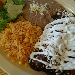 2 Chicken Mole Enchiladas