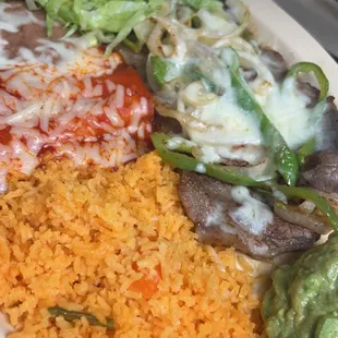 Tampiquena w Enchilada Plate
