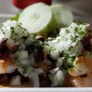 Surf and Turf. Fresh cucumber. On point.