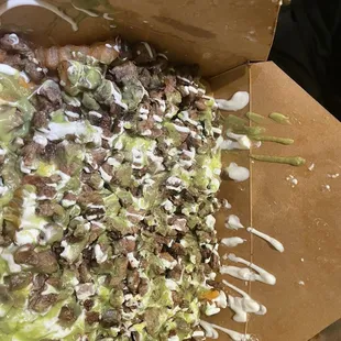 Las papitas con carne asada increíble deliciosas