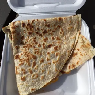 Ham Quesadilla. The tortilla is amazing!