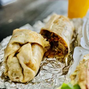 Burrito with Carne asada