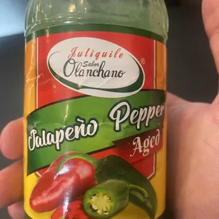 Spicy jalapeño hot sauce from Honduras that I didn't use