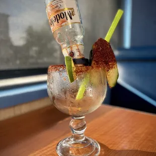 Michelada with Shrimp (After)