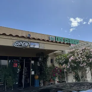 outside