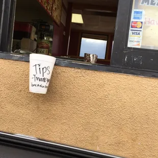 Drive thru window.