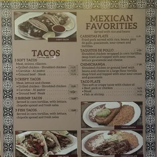 oysters and mussels, menu