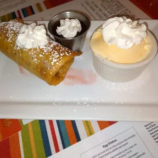 Strawberries & Cream Chimichanga