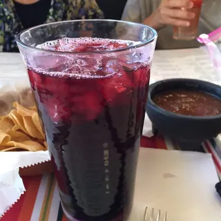 Agua De Jamaica/Hibiscus (16 oz.)
