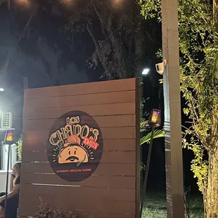 Outside
