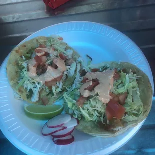 Tacos de pesacado (fish tacos )