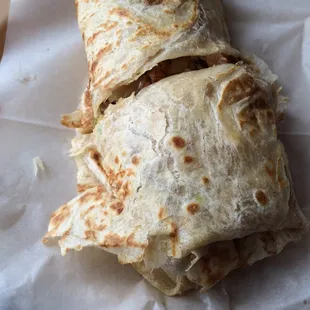 Burrito de fajita de pollo