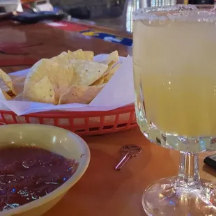$2 margarita on a Saturday nighr. Not bad.