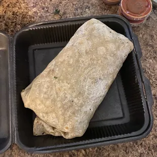 Big a**burrito. It was very good.