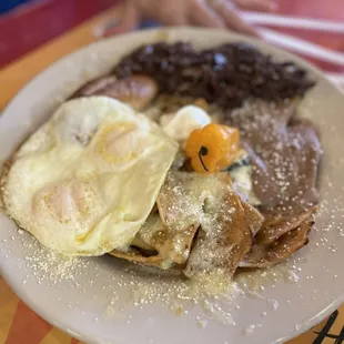 Chilaquile with longhorn sauce