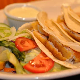 Crispy fish tacos