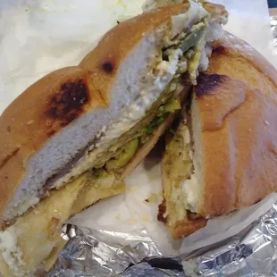 Beef/Egg/Verde Chilaquiles Torta 3.75/5 Tasty $5 Still A Bit Underwhelming.