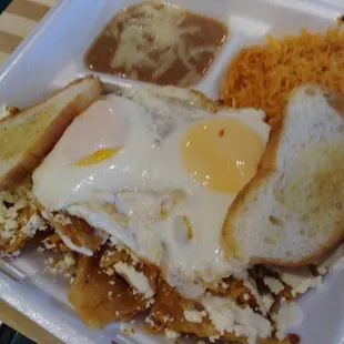 Chilaquiles Rojo 3/5 Wanted MOAR Rojo Chile In My Rojo Chilaquilas