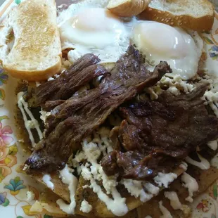 Added eggs to the #4. Love the plates, too.