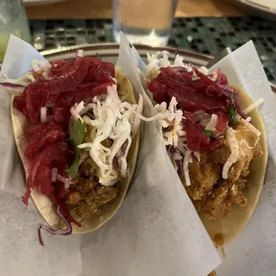 Bang bang shrimp tacos!