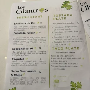 Menu as of Feb 3, 2024