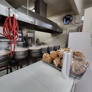 the kitchen of a restaurant