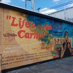 Side wall mural