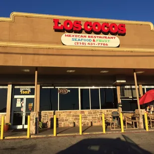 Front of the restaurant.