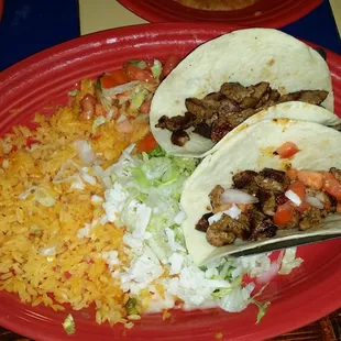 Carne asada tacos...