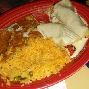 Seafood enchiladas