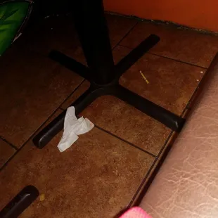 Was left unswept