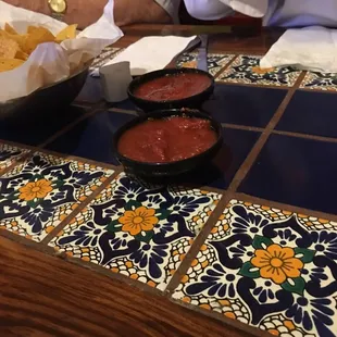 Salsa and chips