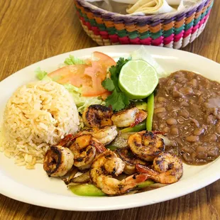 Camarones a la Plancha Grilled Shrimp