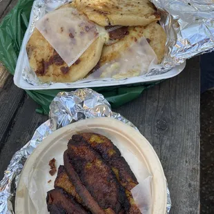 We got spinach, squash, beans &amp; chicken.