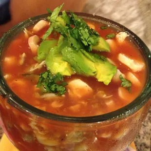 Seafood cocktail.