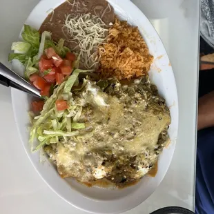 Green enchiladas