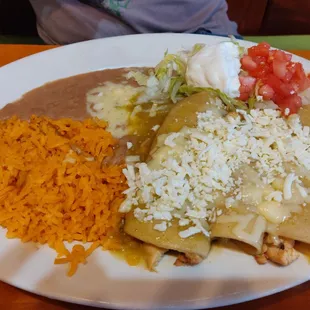 Chicken enchiladas