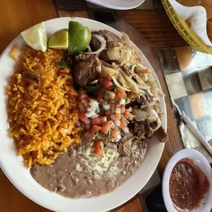 Carnitas. Nowhere else can you get this much delightful food for $12!  WITH TAX!!!