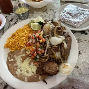Lunch Carnitas. Massive amount of food for $10.93. Delicious too