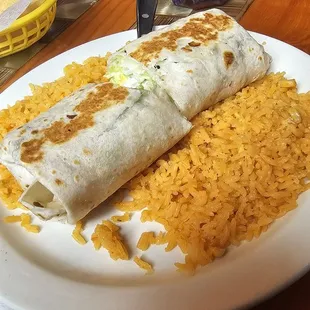 Steak burrito