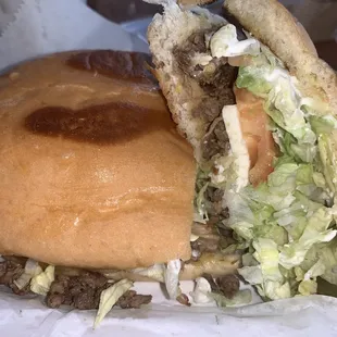 Carne asada taco with no beans