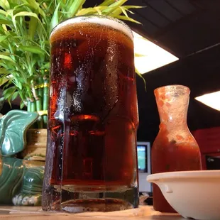 PRO TIP: The large cerveza is a LARGE CERVEZA. Maybe I won't go back to the office after all.