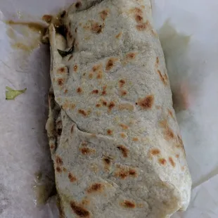 Pork in Green Chile Burrito.