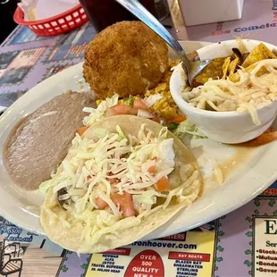 Fried shrimp avocado