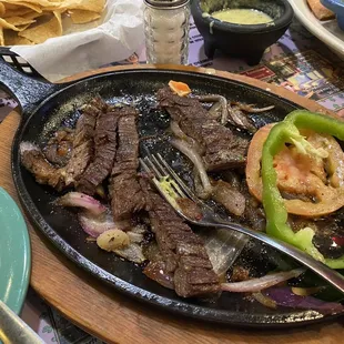 Perfect beef fajitas.