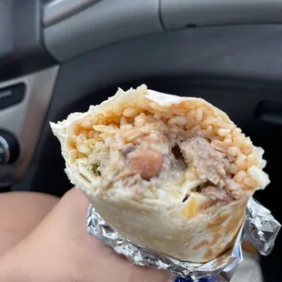 Steak burrito