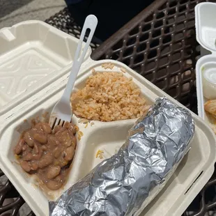 Chicken Burrito Plate