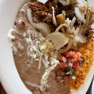 Lunch Carnitas Plate. Yum