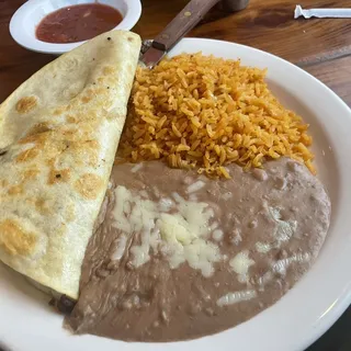 Quesadilla Beef Platter