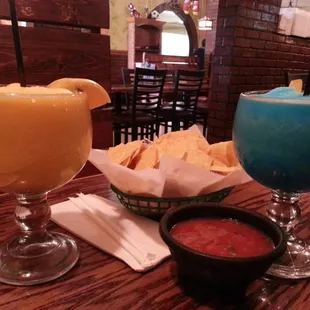 Margaritas and chips